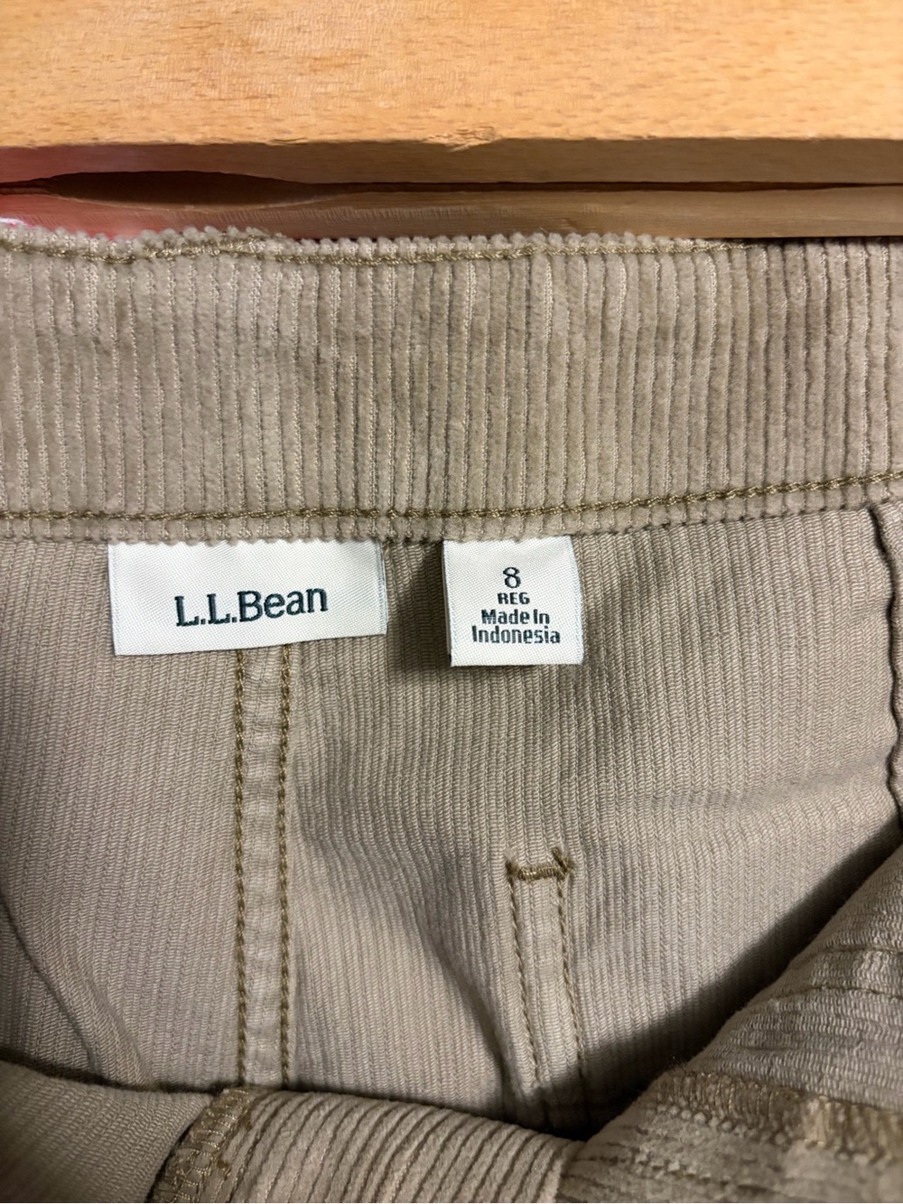L.L.Bean Women's Straight Leg Corduroy Pants - Tan